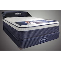 Queen Plush Box Top Mattress and High Profile Foundation