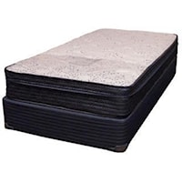 Cal King Box Top Mattress and High Profile Foundation