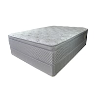 Full Pillow Top Mattress and Heavy Wood Foundation