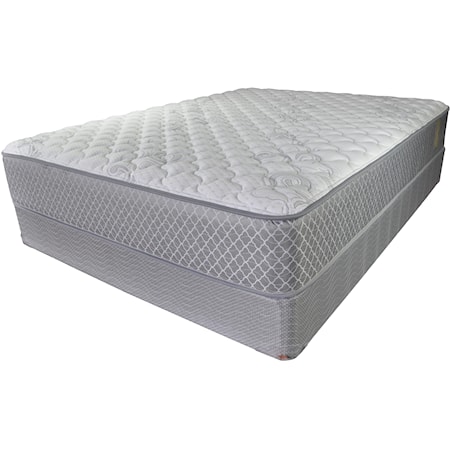 Queen Firm Mattress and Heavy Wood Foundation