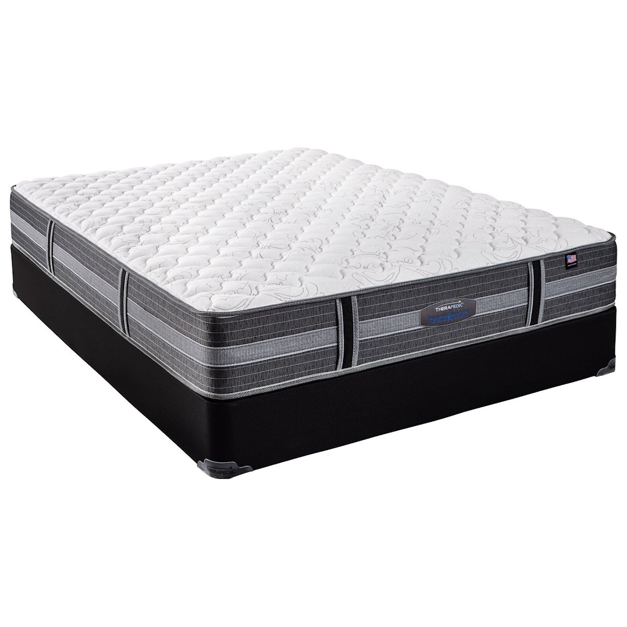 Therapedic Campbell Lake Plush Queen Plush Innerspring Mattress Set