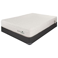 Cal King 10" Talalay Latex Mattress and Natural Wood Foundation