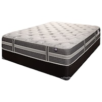 Cal King Plush Tight Top Innerspring Mattress and 9" Backsense Platinum Box