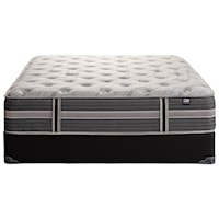 Cal King Plush Tight Top Innerspring Mattress and 5" Backsense Platinum Low Profile Box