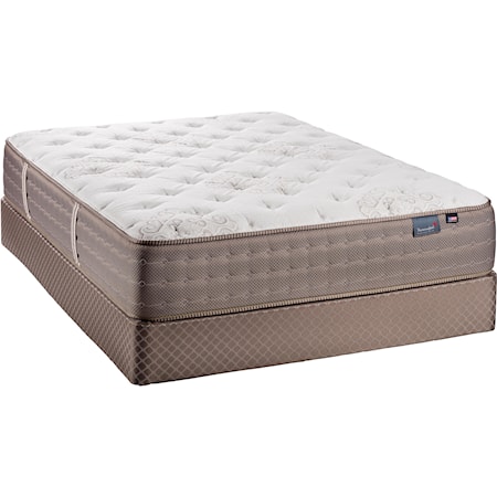 Queen Firm Mattress and Natural Wood Foundation