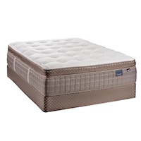 Twin Pillow Top Mattress and Natural Wood Foundation