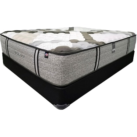 Queen Luxury Firm Mattress and Natural Wood Foundation