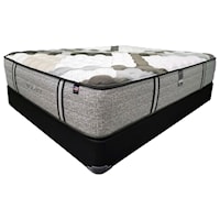 Twin Extra Long Luxury Firm Mattress and Natural Wood Foundation