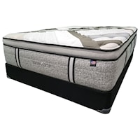 Full Luxury Pillow Top Mattress and Natural Wood Foundation