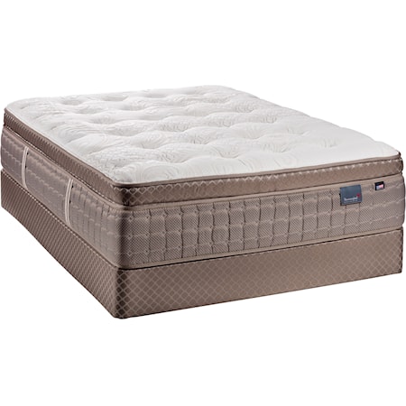 Twin Euro Top Pocketed Coil Mattress Set