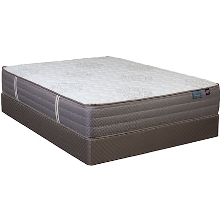 King Firm Pocketed Coil Mattress and Natural Wood Foundation