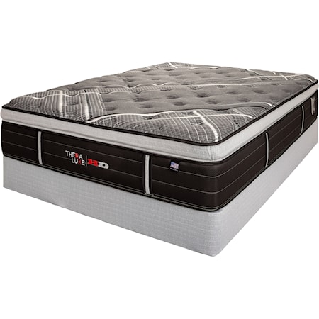 Queen Plush Pillow Top Heavy Duty Mattress and 5" Therability™ Heavy Duty Low Profile Foundation