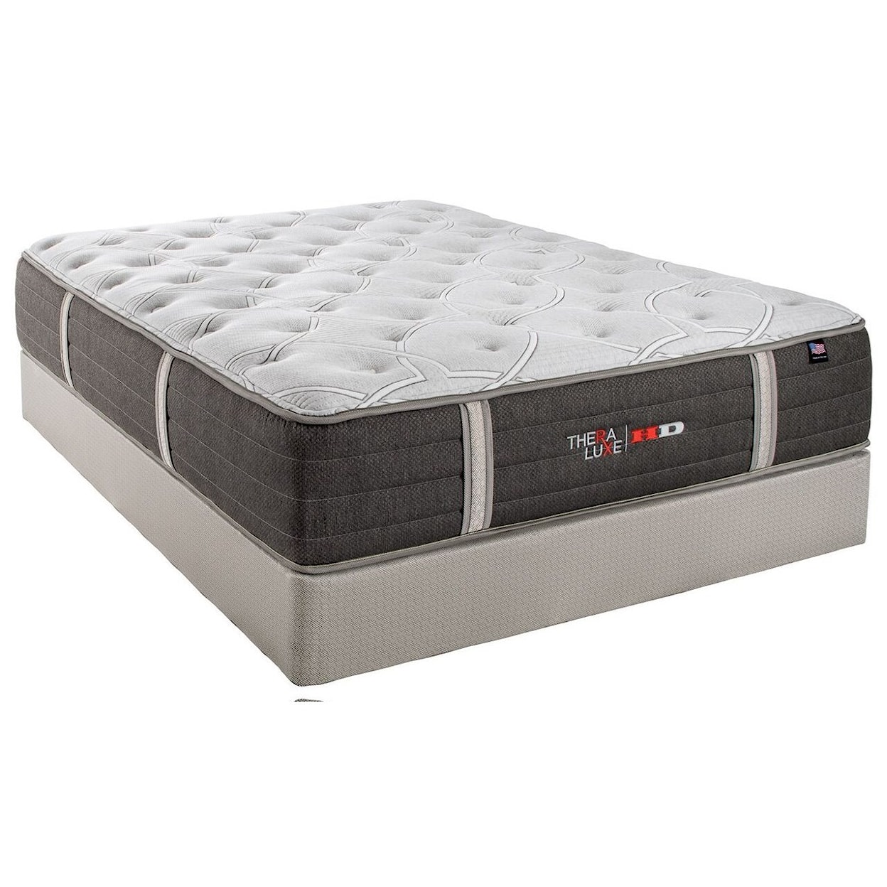 Therapedic Thera Luxe HD Cascade Queen Plush Pocketed Coil Mattress Set