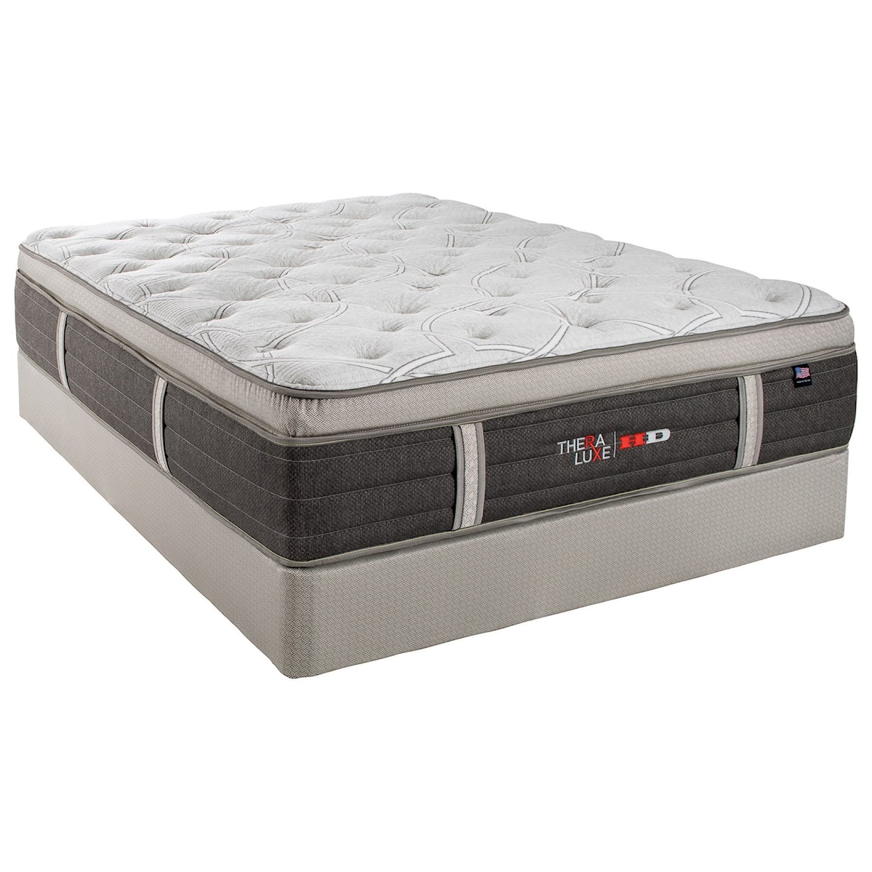 Therapedic Theraluxe Sequoia PT Queen Plush PT Mattress Set