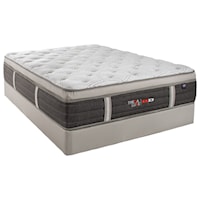 Twin Plush Pillow Top Pocketed Coil Mattress and Therability™ Heavy Duty Foundation