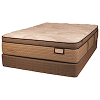 Twin Euro Top Luxury Mattress and 9" Amish Hand Crafted Solid Wood Foundation