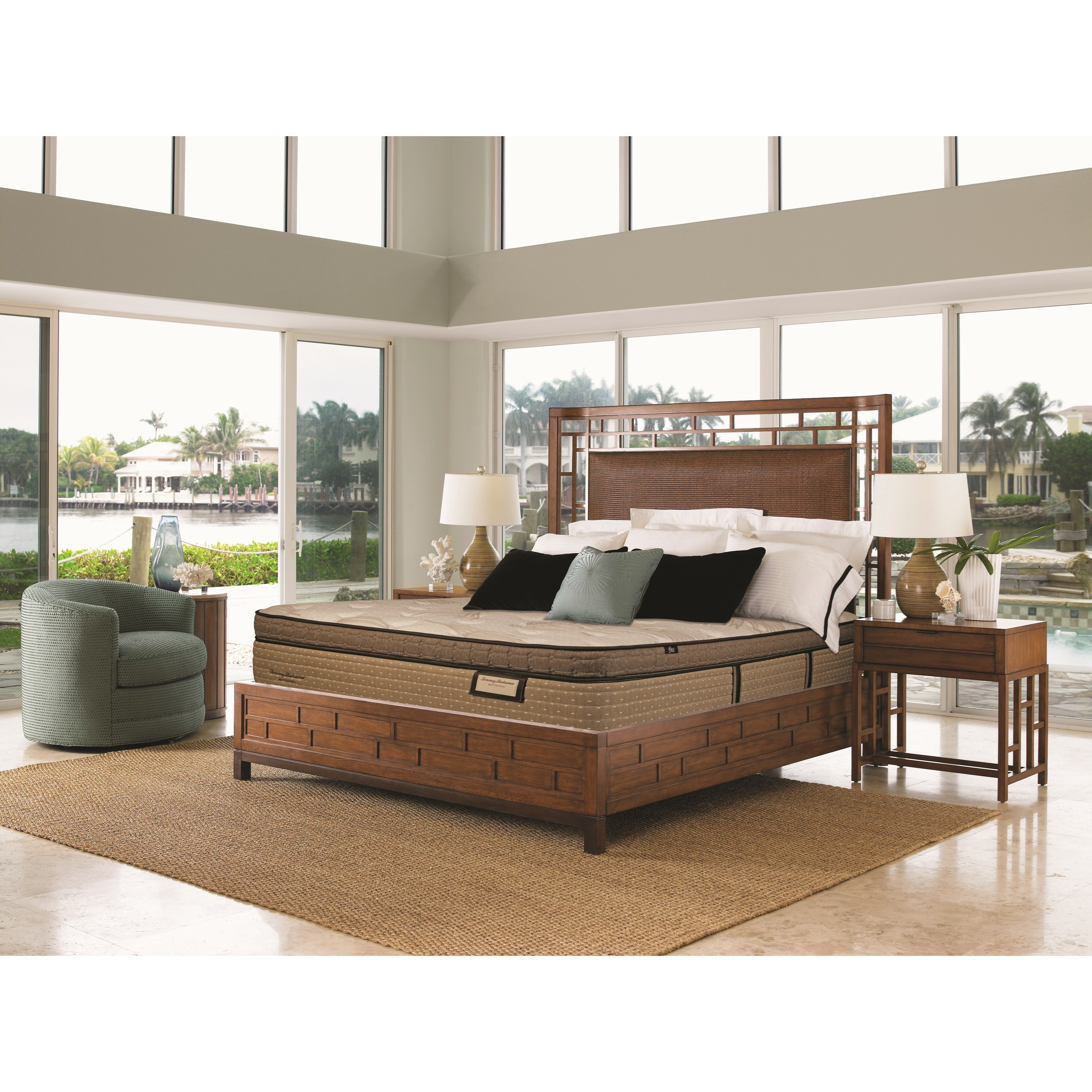 Therapedic Tommy Bahama Salty Kisses ET Twin Euro Top Luxury Mattress Set