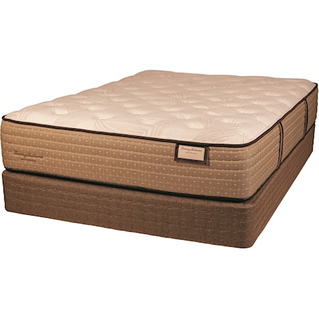 Twin Firm Luxury Mattress and 5" Low Profile Amish Hand Crafted Solid Wood Foundation
