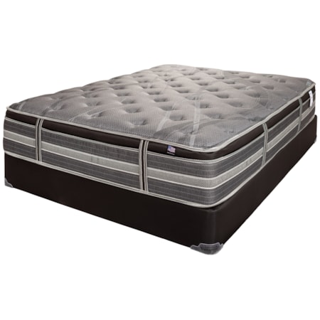 Queen Cushion Firm Pillow Top Mattress Set