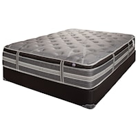 Cal King Cushion Firm Pillow Top Encase Coil Mattress and 5" Backsense Platinum Low Profile Box