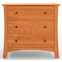 Solid Cherry 3-Drawer Chest