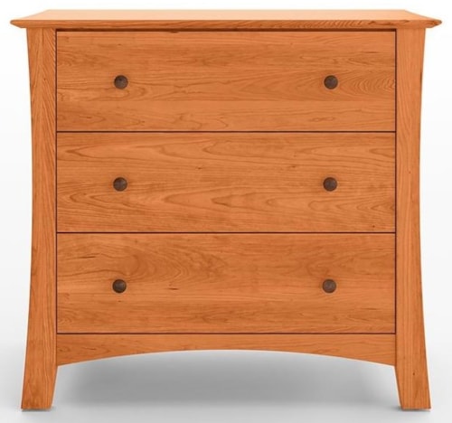 Solid Cherry 3-Drawer Chest