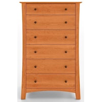 Solid Cherry 6-Drawer Chest
