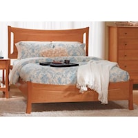 Armstrong Solid Cherry Full Panel Bed with Low Footboard
