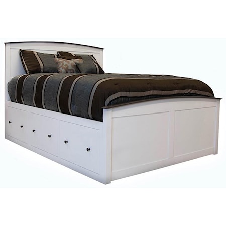 King Captains Storage Bed