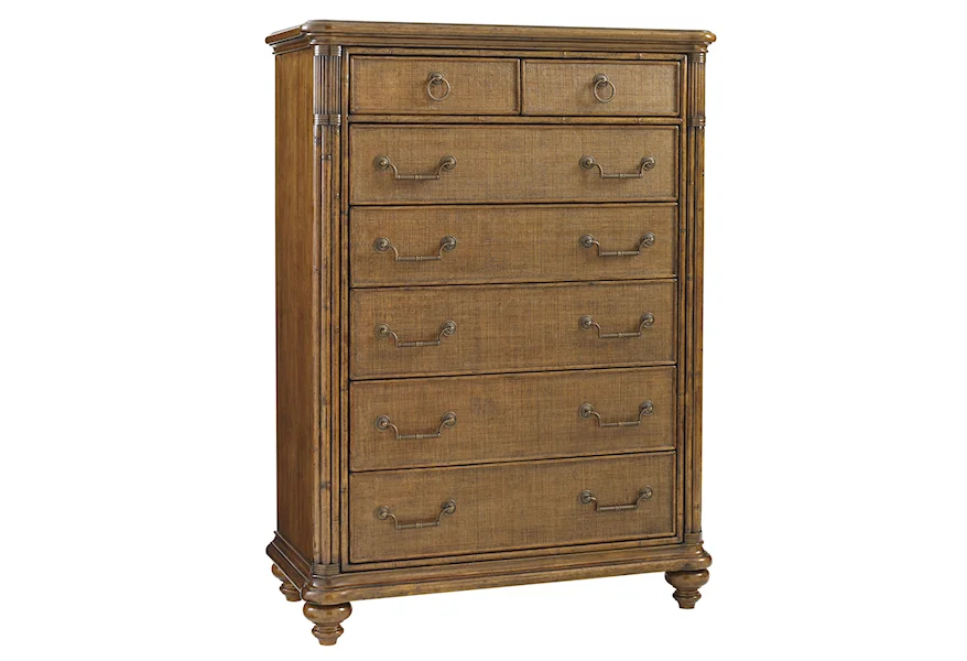 Bali Hai 7 Drawer Chest by Tommy Bahama Home at HomeWorld Furniture