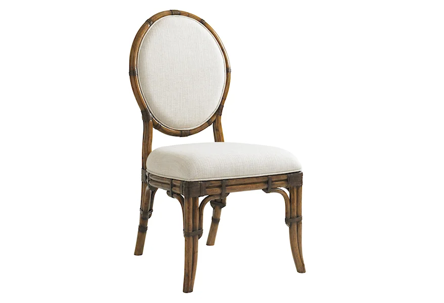 Bali Hai Quickship Gulfstream Oval Back Side Chair by Tommy Bahama Home at Baer's Furniture