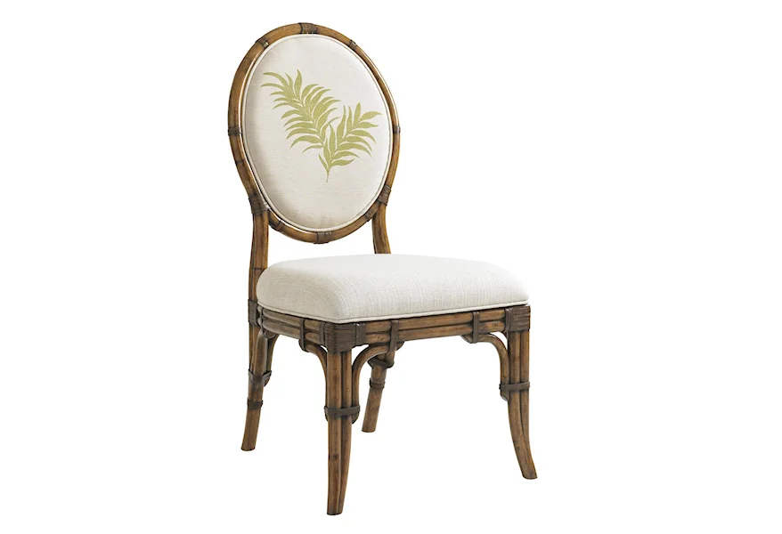 Bali Hai Quickship Gulfstream Oval Back Side Chair by Tommy Bahama Home at Howell Furniture