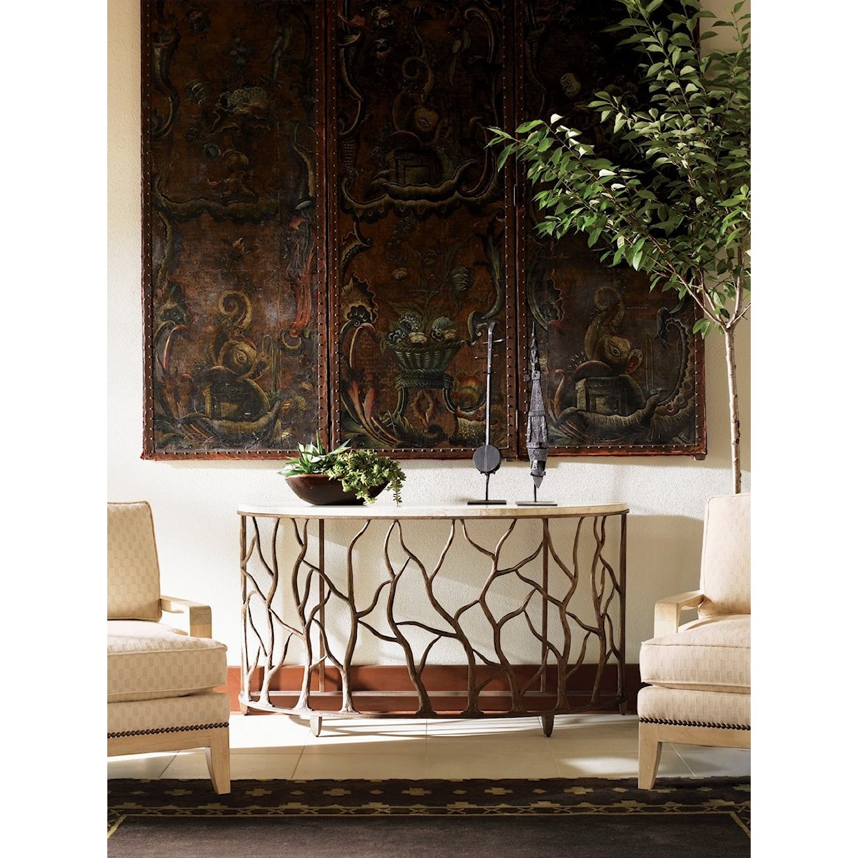 Tommy Bahama Home Cypress Point Bannister Garden Console Table