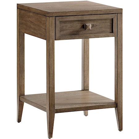 Ellsworth Night Table with Open Display Shelf