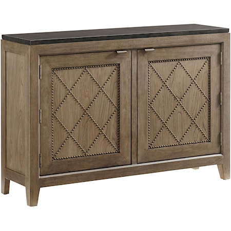 Emerson Hall Chest with Travertine Top