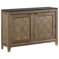 Emerson Hall Chest with Travertine Top