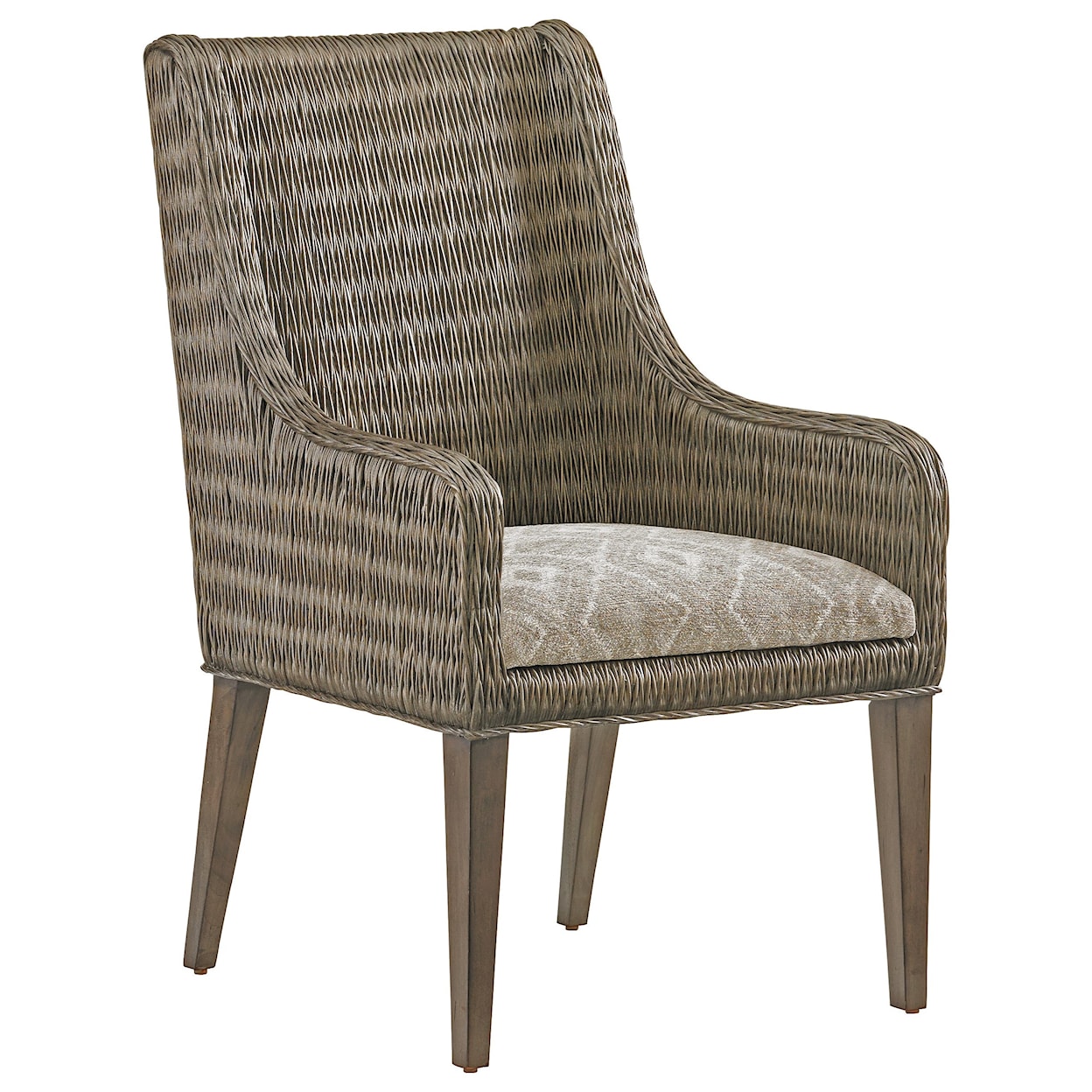 Tommy Bahama Home Cypress Point Brandon Woven Arm Chair Custom