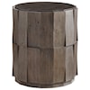 Tommy Bahama Home Cypress Point Everett Round Travertine End Table