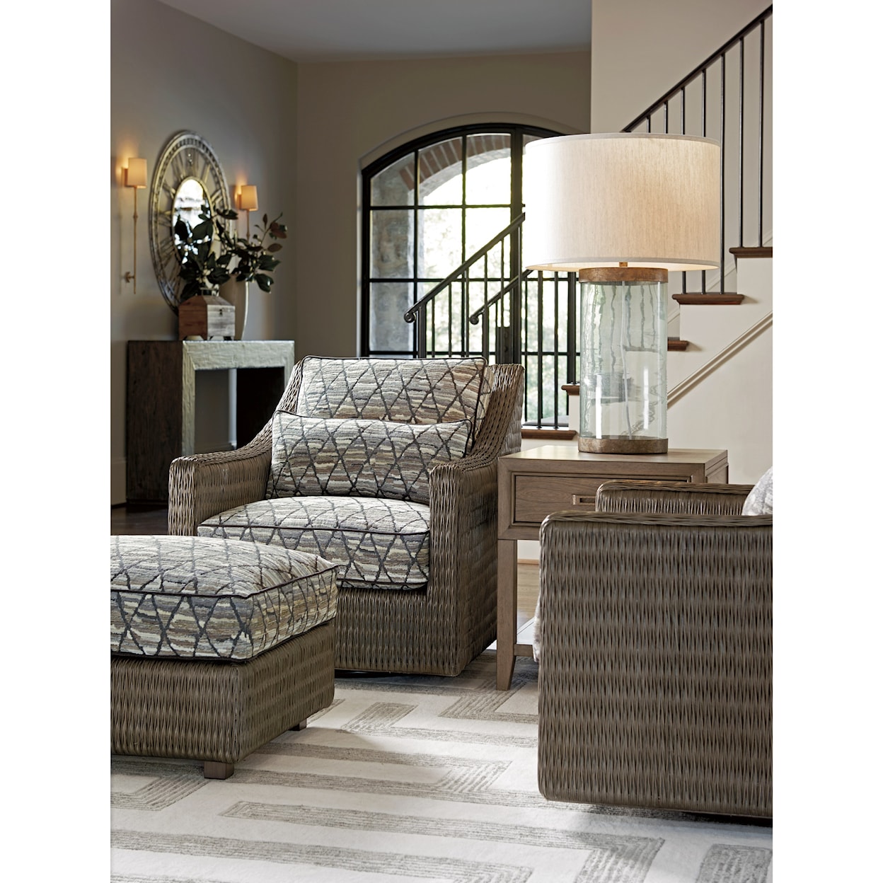 Tommy Bahama Home Cypress Point Hayes Ottoman