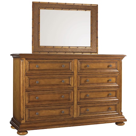 Martinique Double Dresser And Mirror