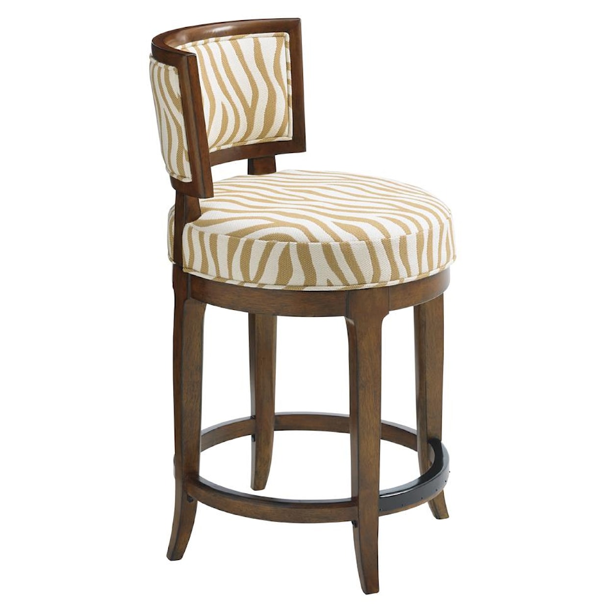 Tommy Bahama Home Island Fusion Macau Customizable Swivel Counter Stool 