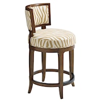 Macau Customizable Swivel Counter Stool 