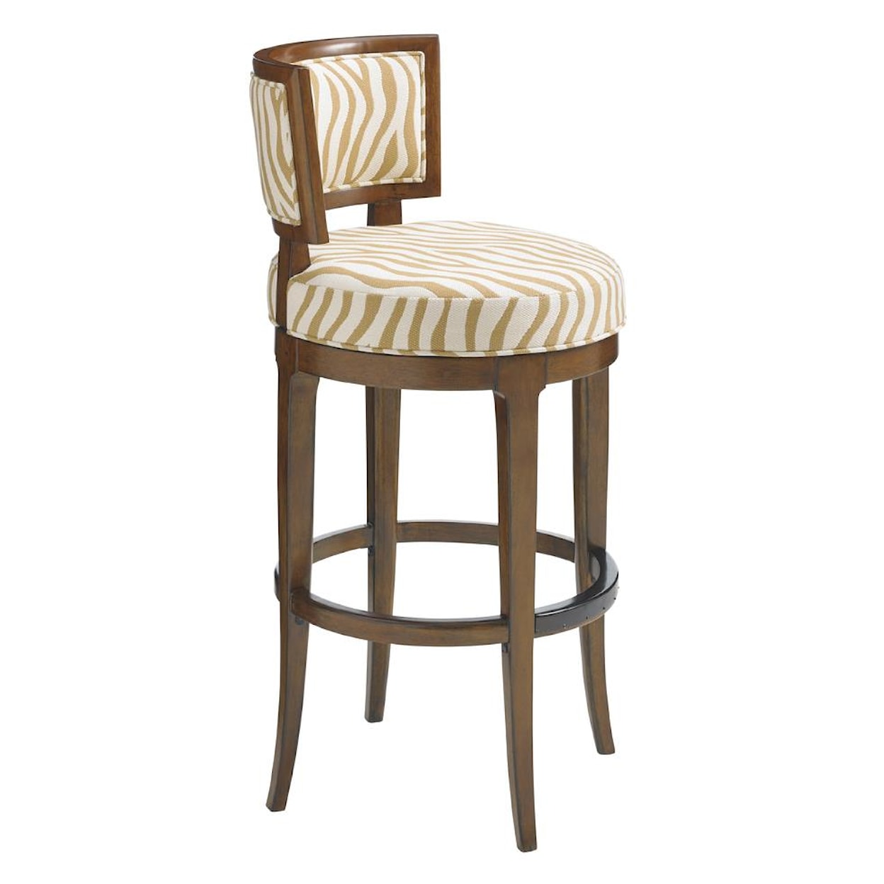 Tommy Bahama Home Island Fusion Macau Customizable Swivel Bar Stool