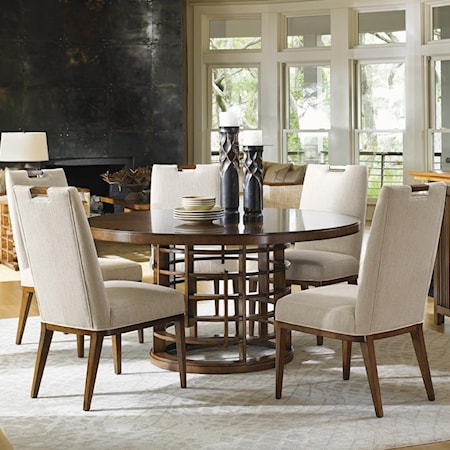 Meridien Dining Table and Side Chair Set