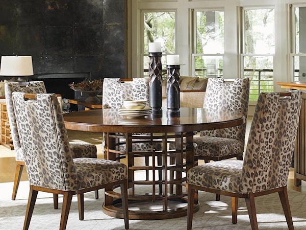 Meridien Dining Table and Side Chair Set