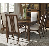 Seven Piece Dining Set with Natori Chairs