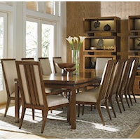 Eleven Piece Dining Set with Natori Chairs