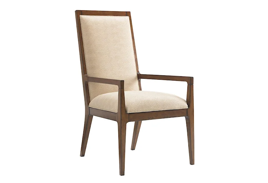 Island Fusion Natori Slat Back Arm Chair  by Tommy Bahama Home at Baer's Furniture