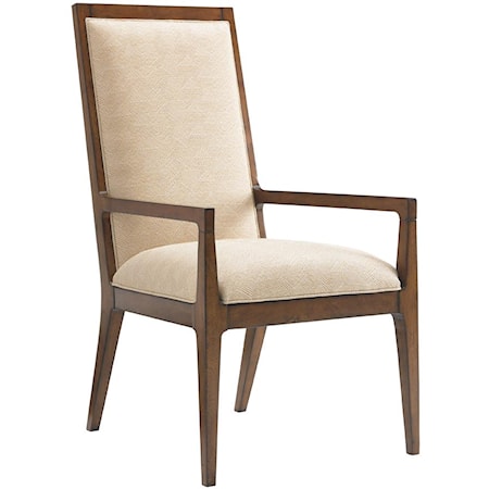 Natori Slat Back Arm Chair 