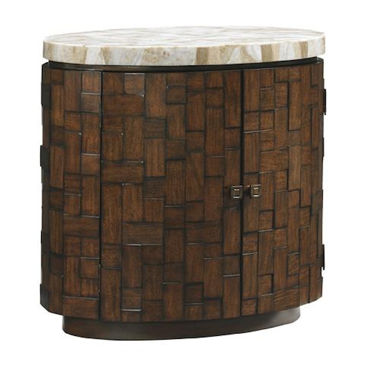 Tommy Bahama Home Island Fusion Banyan Oval Accent Table